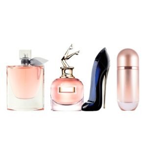 Kit 04 perfumes feminino importado premium alta fixação essência concentrada