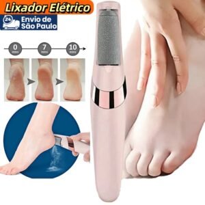 Lixador de pé elétrico - esfoliador tira calos pedicure portátil com removedor recarregável usb