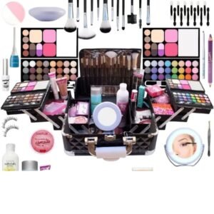 Kit de maquiagem blogueira completo com pinceis, 10 itens