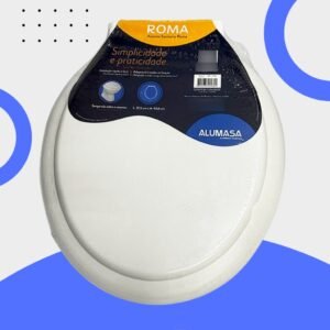 Assento sanitário roma confortável oval tampa de privada vaso universal todas as marcas alumasa