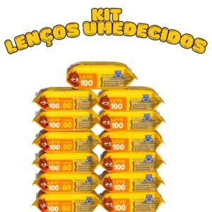 Kit toalhas umedecidas pacotes lenço - chameguinho baby neném menina menino