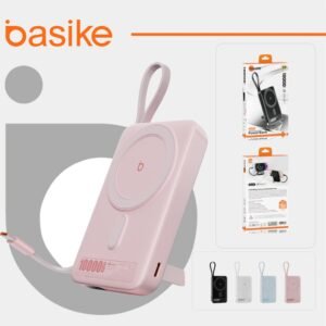 Basike 10000mah carregador portátil indução para iphone/android samsung apple sem fio bateria carga