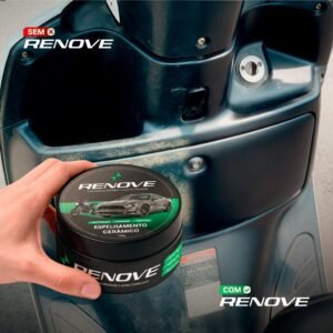 Cera espelho cerâmico renove – remove riscos superficiais, repele água, proteção sol e chuva