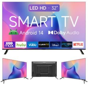 Smart tv 32 polegadas led hd wi-fi 60hz 32wdsnbx 100/240v android 14