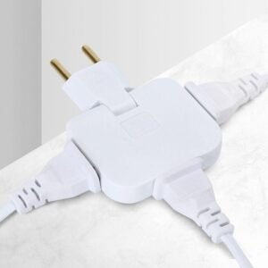 Pino adaptador tomada dobravel articulado flex 3 saída 16a