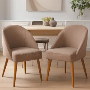 Kit 2 cadeira de jantar lua decorativa poltrona sala estar salão quarto estética recepção