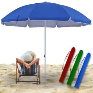 Guarda sol gigante 2,40m uv praia piscina respirável verão