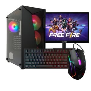 Cpu gamer barato i5 8gb ssd 240gb wifi + fonte gt 610 monitor 15"