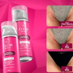 Clareador intimo virilha e axila creme partes intimas - clear beauty
