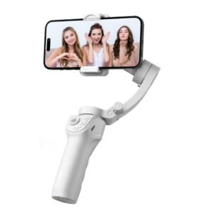 Estabilizador de celular portátil gimbal rastreamento facial ia tripé dobrável profissional vídeos