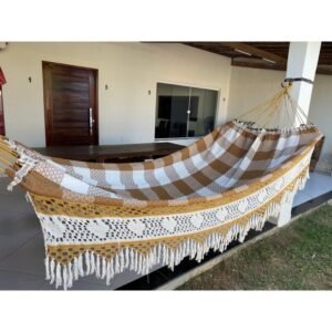 Rede de dormir descanso bucho boi luxo gigante 4,5m - envio imediato para casa