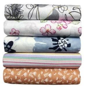 Kit 5 lençol casal queen estampado com elástico avulso pacote lençóis estampas sortidas