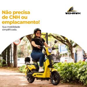 Scooter elétrica wehawk 500w basket wx-03 – sem cnh e emplacamento com bateria removível 🇧🇷