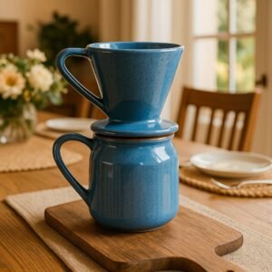 Coador de café cerâmica louças cozinha decoração cafeterias