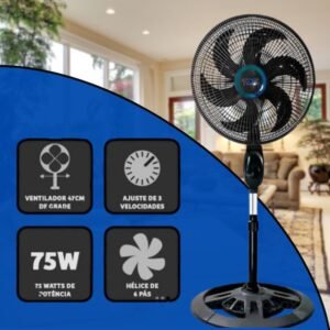 Tipo de coluna ventilador tyf 47cm-127cm ajuste altura livremente, pé 110v