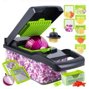 Conjunto cortador de legumes 14 ou 16 em 1 multifuncional fatiador vegetais