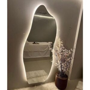 Espelhos varios modelos oval redondo orgânico de vidro lapidado para banheiro sala quarto