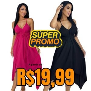 Vestido lenço várias formas de usar bico pontas verão