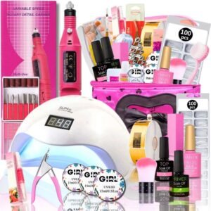Kit unha de gel completo cabine sun lixadeira elétrica iniciante- envio imediato