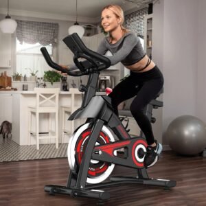 Bicicleta spinning ergométrica exercício profissional monitor suporta até 150kg academia 1.90m