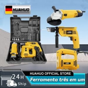 Kit furadeira / parafusadeira e lixadeira serra tico com maleta de transporte