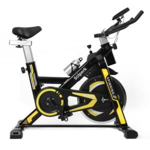 Bicicleta ergométrica spinning silenciosa e fácil de instalar, com roda inércia para fitness profissional
