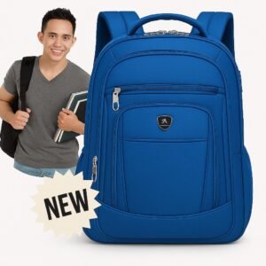 Mochila masculina impermeável faculdade alça forte reforçada