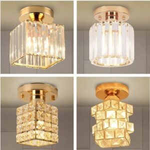 Lâmpada led moderna para corredor com de teto cristal , varanda 3 cores 85v-256v