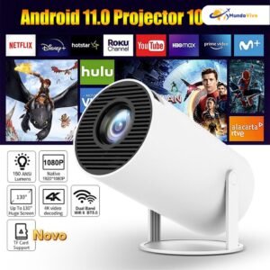 Projetor 4k hd, adequado para celular, tv box, xbox, ps, pc, suporte wifi, hy300 pro magcubic, envio imediato