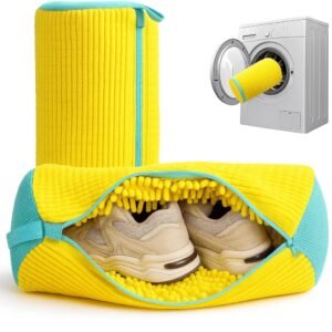 Kit 1/2 sacos de lavagem para sapatos máquina lavar