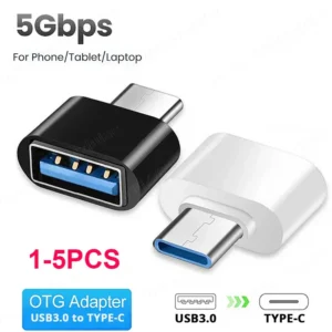 1/5 pces novo universal tipo-c para usb 2.0 otg adaptador conector o telefone móvel usb2.0 tipo c cabo