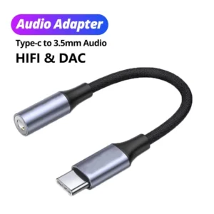 Tipo-c 3.5 jack cabo de áudio usb c a 3 5 mm aux adaptador acessórios do telefone tipo fone ouvido