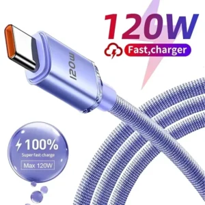 120w 6a carga super rápida usb tipo c cabo carregador de telefone dados para xiaomi 17 pro max 15 realme huawei fio