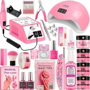 Kit de unha gel completo fibra alongamento - envio imediato