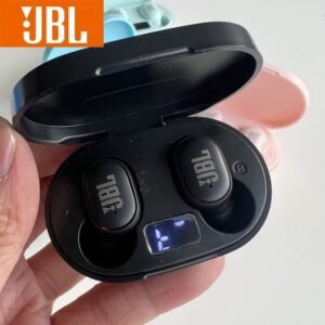 Fone de ouvido bluetooth e6s tws 5.0 visor led 9d à prova d'água stero sem fio