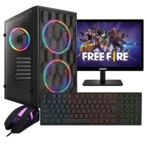 Pc gamer completo, intel core i5, rx 550 4gb ddr5, 8gb de ram, ssd 480gb, monitor 19