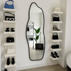 Espelho orgânico fogo corpo inteiro 110x50cm sala quarto banheiro