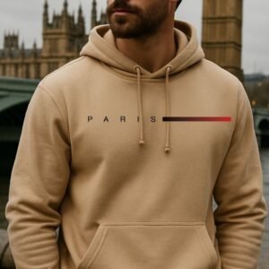 Blusa frio casaco canguru premium algodão estampado paris adulto tecido qualidade bolso confortavel