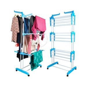 Varal de chão roupa calcinha grade 3 andares dobrável portátil oliver home