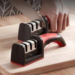 Amolador afiador de facas em aço inox afiadores profissional promoção