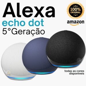 Alexa echo dot 5ª geração com som original speaker - já no brasil envio imediato