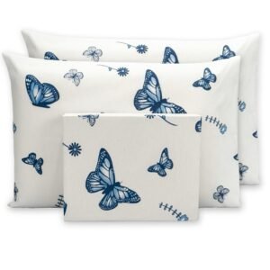 Lençol casal padrão 3 peças estampado | conforto e qualidade kit