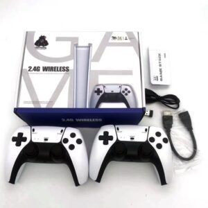 Game stick m15 pro 4k 64gb com 2 controles sem fio +20.000 jogos