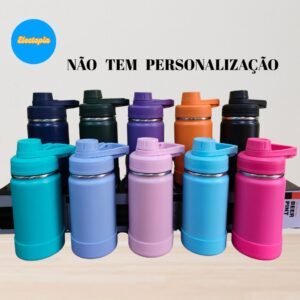 Garrafa térmica portátil academia esporte viagem café chá inox copo 350ml antivazamento