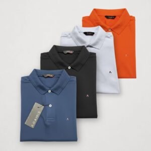 Camisa polo masculina algodão piquet casual confortável estilosa social