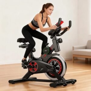 Bicicleta spinning ergometrica para exercícios profissional sport suporta até 120kg