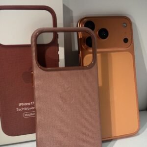 Capa de tecido com tecnologia sienna para iphone 17 pro max magsafe magnética pop-ups