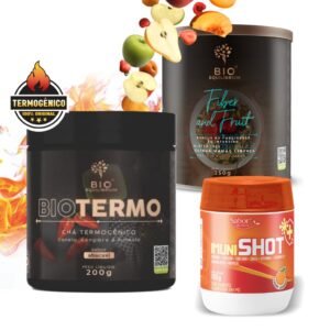 Combo termogênico natural + suplemento para imunidade fibras funcionais | biotermo imunishot fiber and fruits