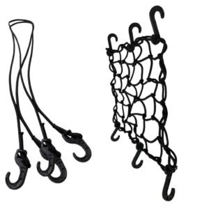 Kit rede elástica moto bike redinha carga aranha capacete estica reforçada com ou sem extensor