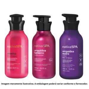 Kit nativa spa com 3 cremes corporais hidratantes 400ml